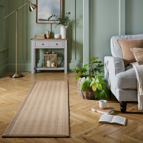 Jutový běhoun v přírodní barvě 60x230 cm Kira – Flair Rugs-image-1