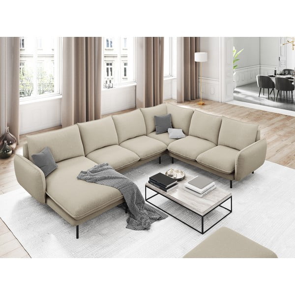 Béžová pohovka do "U" Cosmopolitan Design Vienna, pravý roh-image-1