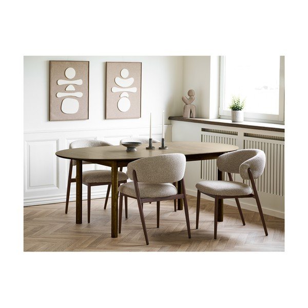 Rozkládací jídelní stůl s přídavnou deskou v dekoru dubu Bundaberg – House Nordic-image-1