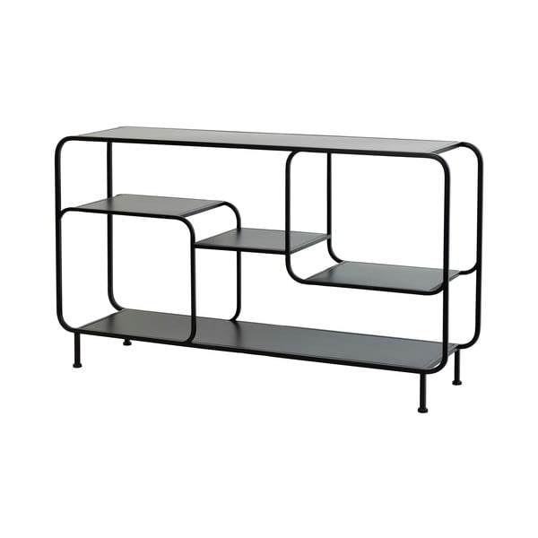 Černá kovová knihovna 141x81.5 cm Winston - Light & Living-image-2