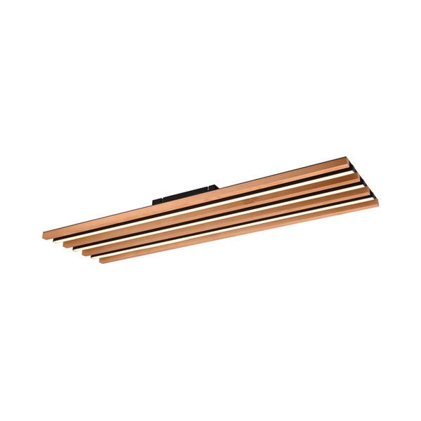 LED stmívatelné stropní svítidlo v černo-přírodní barvě 6x114 cm Fontana – Trio