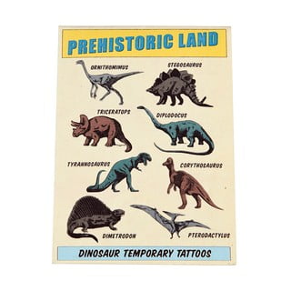 Dočasná tetování v sadě 2 ks Prehistoric Land – Rex London