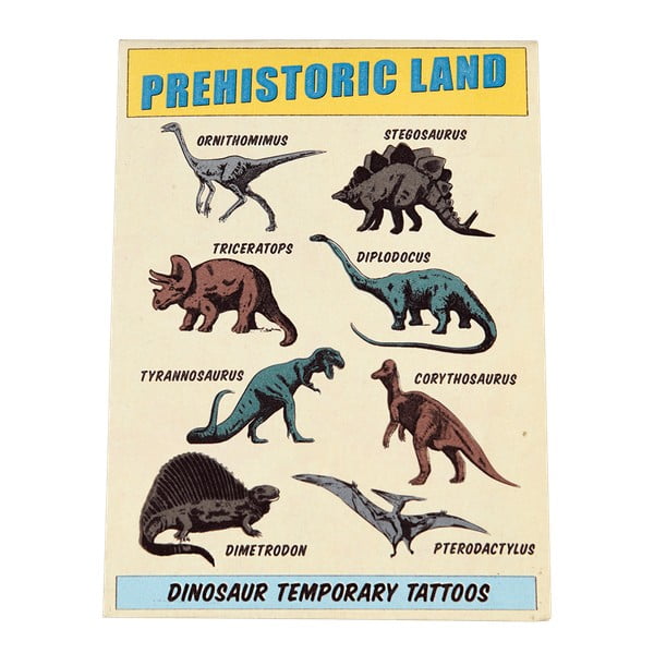 Dočasná tetování v sadě 2 ks Prehistoric Land – Rex London