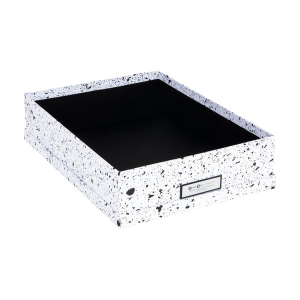 Černo-bílá úložná krabice Bigso Box of Sweden Oskar-image-2