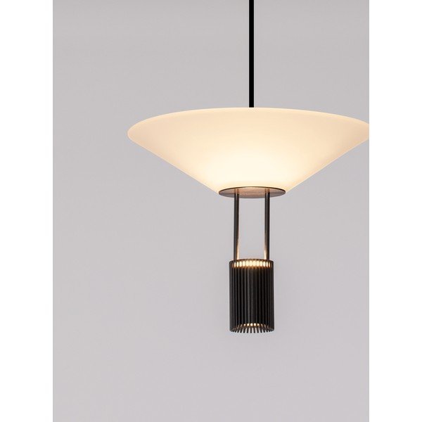 Matně černé hliníkové LED závěsné svítidlo se stínidlem z akrylového skla ø 22 cm Anafi – Nova Luce-image-3