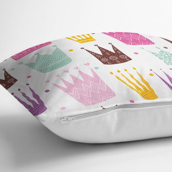 Dětský povlak na polštář Colorful Crown - Minimalist Cushion Covers-image-1