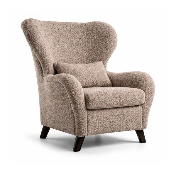 Hnědé křeslo ušák Miuform Miuf