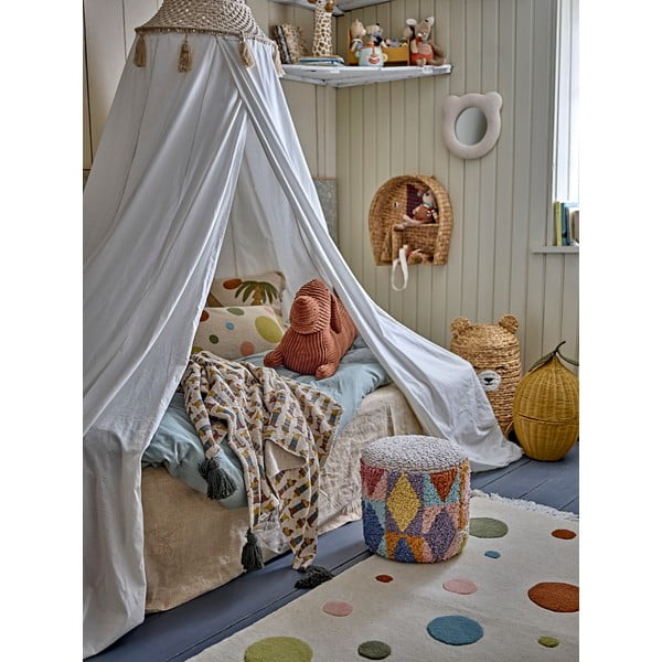 Dětský puf z textilie bouclé Miaki – Bloomingville Mini-image-2