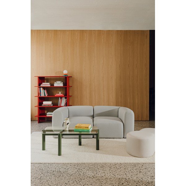 Zelený konferenční stolek se skleněnou deskou 55x105 cm Kob – noo.ma-image-3