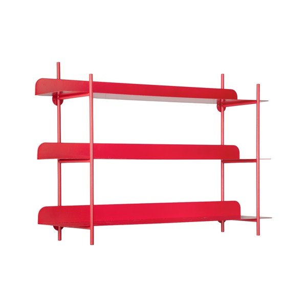 Červená patrová kovová police 60 cm Cool Retro – PT LIVING