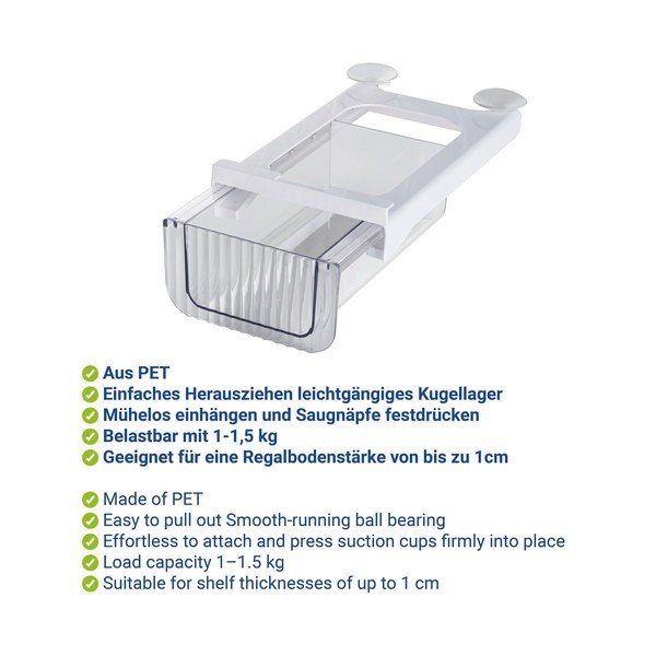 Plastový organizér do lednice 27x16 cm Kira – Wenko-image-2