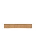 TV stolek v dekoru dubu v přírodní barvě 200x30x40 cm Helvine – Kave Home