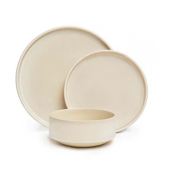 18dílná sada krémového kameninového nádobí Bonami Selection Malia