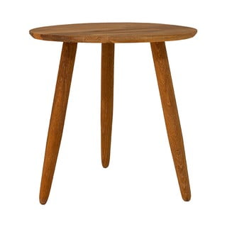 Odkládací stolek z masivního dubového dřeva Canett Uno, ø 40 cm