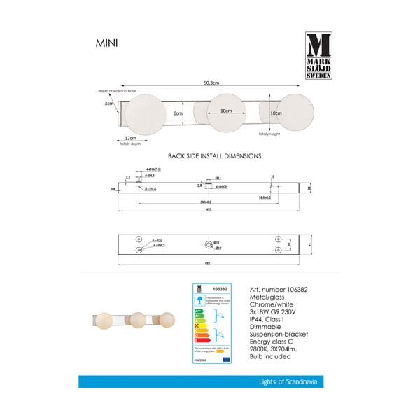 Nástěnné světlo Markslöjd MinI-image-2