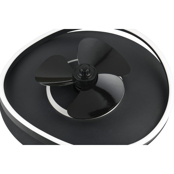 Matně černé LED stropní svítidlo Sortland – Trio-image-4