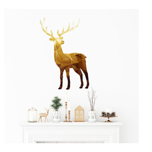 Vánoční samolepka Ambiance Deer Origami
