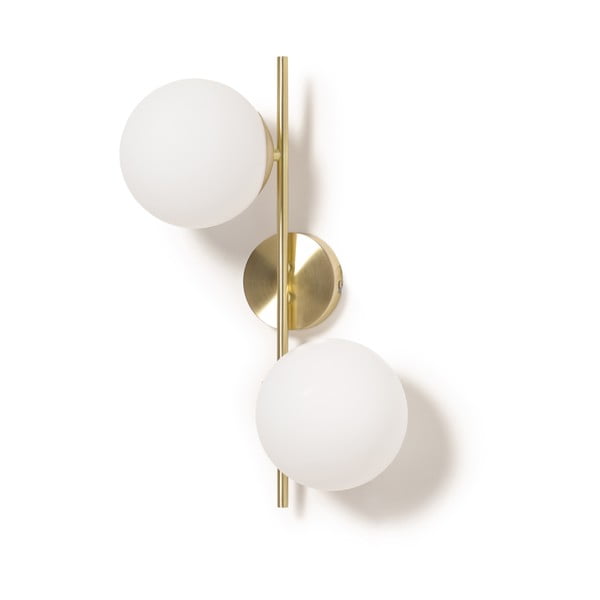 Nástěnné svítidlo v bílo-zlaté barvě ø 14 cm Mahala – Kave Home-image-3