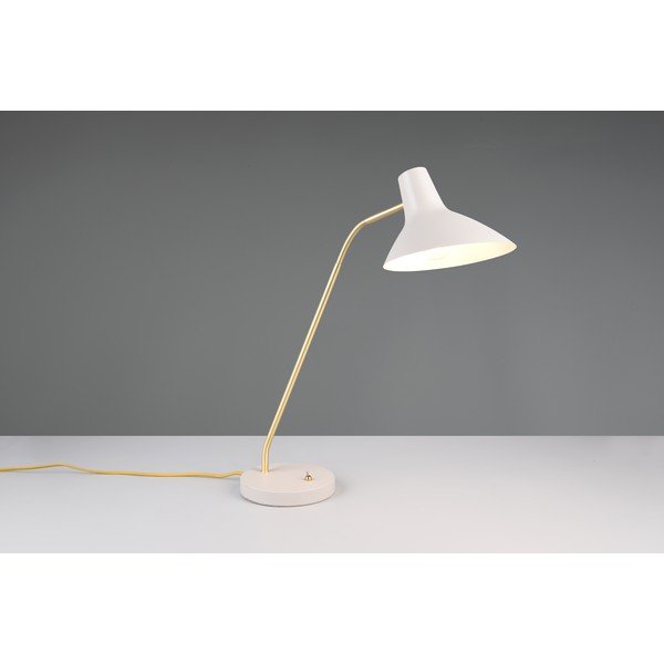 Stolní lampa s ohybatelnou konstrukcí ve zlaté barvě/slonovinová (výška 54 cm) Traveller – Trio-image-3