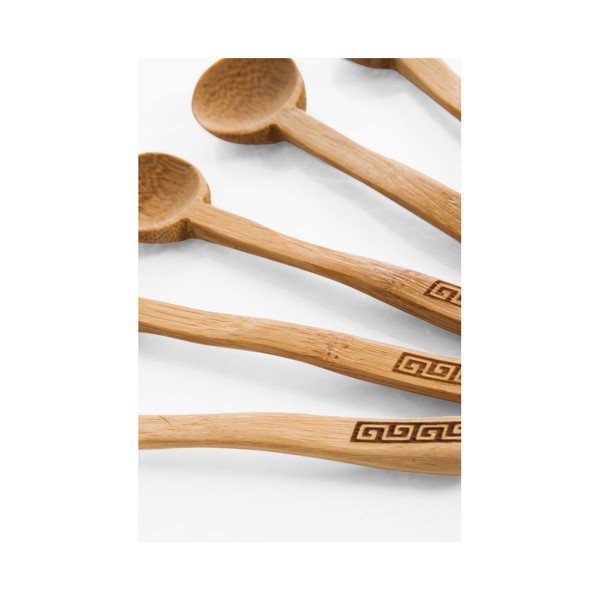 Sada 6 čajových lžiček z bambusového dřeva Bambum-image-2