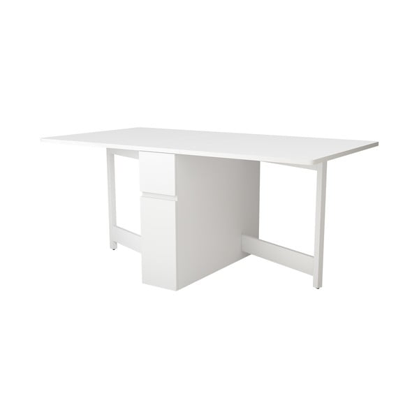 Bílý skládací multifunkční stůl Woodman Kungla-image-3