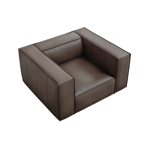 Hnědé kožené křeslo Madame – Windsor & Co Sofas-image-3