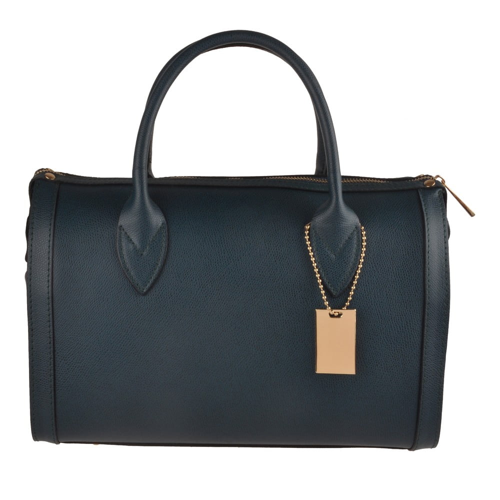 Modrá kožená kabelka Florence Bags Nambo
