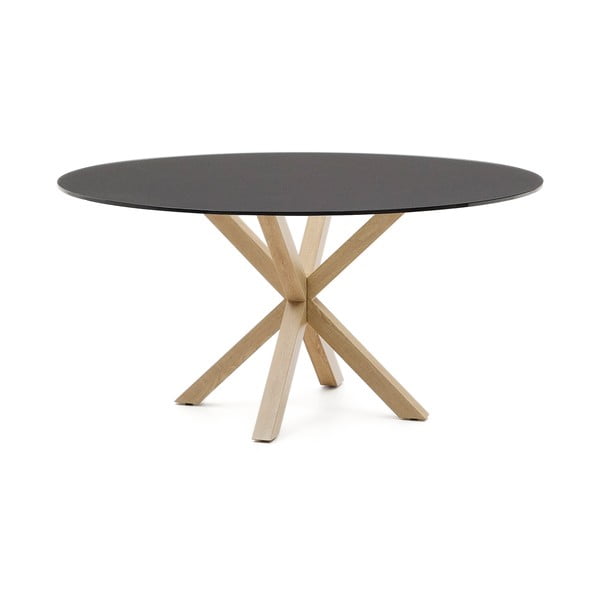 Kulatý jídelní stůl se skleněnou deskou ø 150 cm Argo – Kave Home