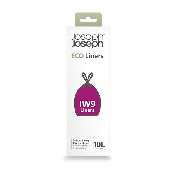 Stahovací pytle na odpadky v sadě 20 ks 10 l Eco Grey – Joseph Joseph