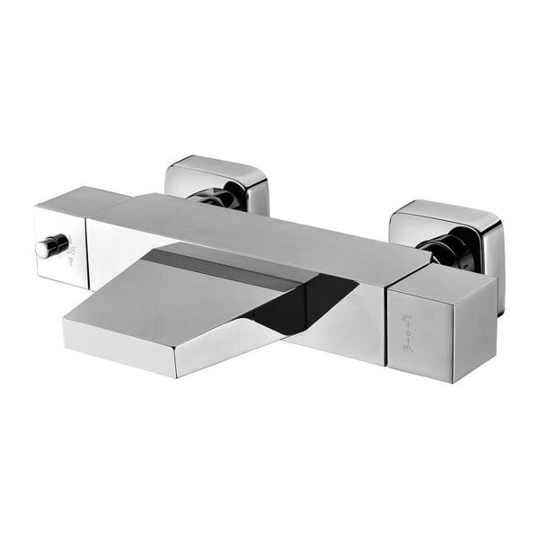 Nástěnná vanová baterie v leskle stříbrné barvě (1 výstup) Latus – Sapho