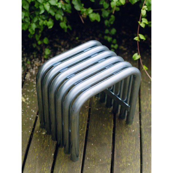 Kovová zahradní židle ve stříbrné barvě Nokk – noo.ma-image-2