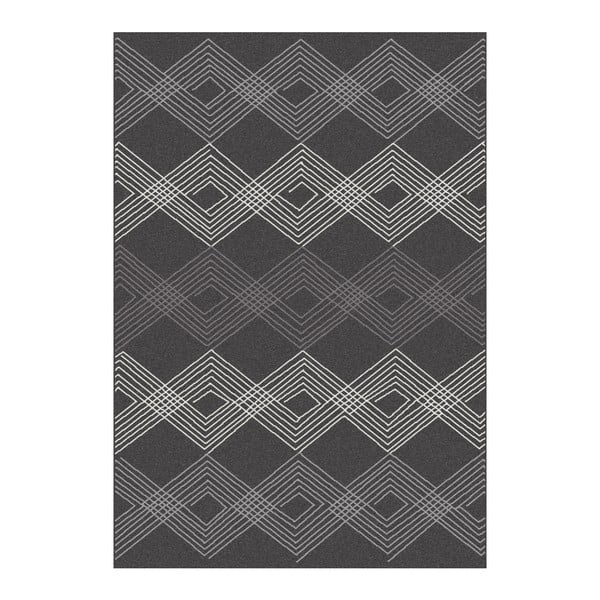 Černý koberec Universal Norway Geo, 140 x 200 cm