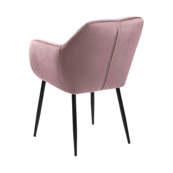 Růžové čalouněné jídelní křeslo Emilia – Actona-image-3