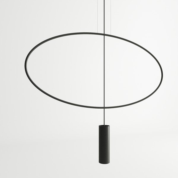 Černé kovové závěsné svítidlo HOLAR – Thoro-image-2