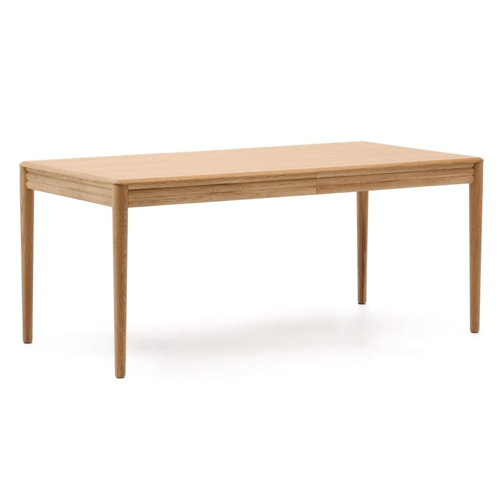 Rozkládací jídelní stůl s přídavnou deskou v dekoru dubu 90x160 cm Lenon – Kave Home