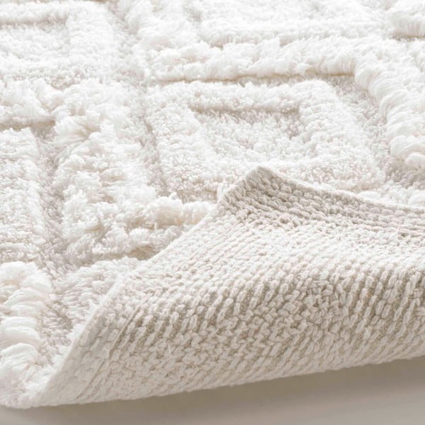 Bílá koupelnová předložka 50x80 cm Ikatis – douceur d'intérieur-image-3