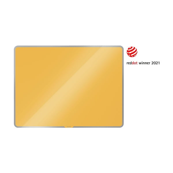 Žlutá skleněná magnetická tabule Leitz Cosy, 80 x 60 cm-image-2