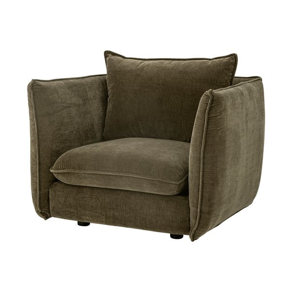 Tmavě zelené sametové křeslo Austin – Bloomingville-image-4