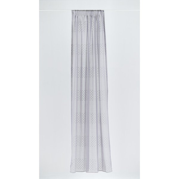 Šedá záclona 140x260 cm Aurea – Mendola Fabrics-image-1