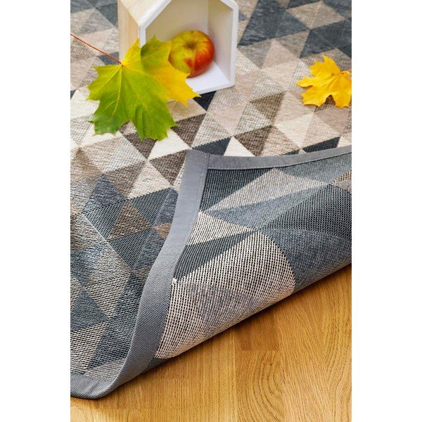 Šedý oboustranný koberec Narma Kiva, 80 x 250 cm-image-1