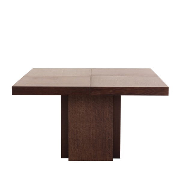 Tmavě hnědý jídelní stůl TemaHome Dusk, 150 x 150 cm