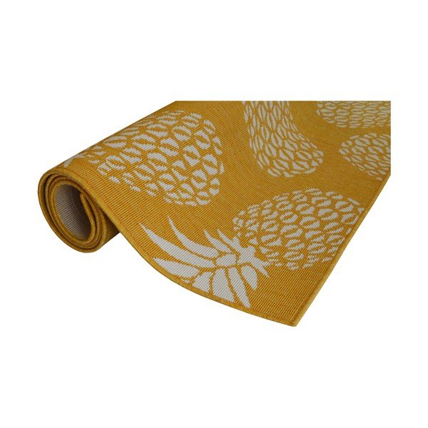 Žlutý venkovní koberec Floorita Ananas, 160 x 230 cm-image-4