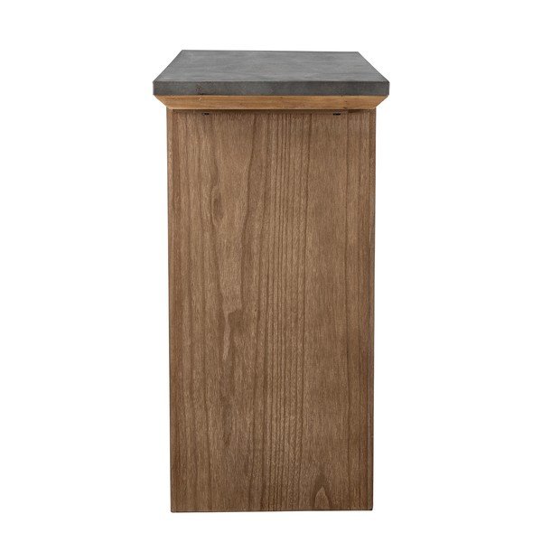 Konzolový stolek s kovovou deskou v přírodní barvě 40x110 cm Riva – Bloomingville-image-3