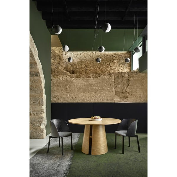 Kulatý jídelní stůl v dekoru dubu v přírodní barvě ø 137 cm Cep – Teulat-image-3