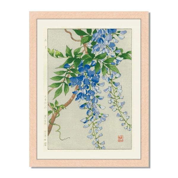 Obraz v rámu Liv Corday Asian Floral Branch, 30 x 40 cm
