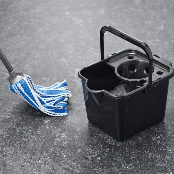 Šedý kbelík na mop z recyklovaného plastu Addis Eco Range, 12 l-image-1