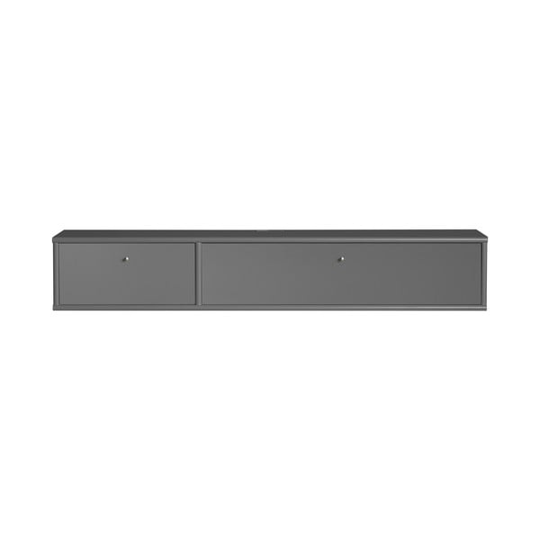 Antracitový TV stolek 136x22 cm Mistral – Hammel Furniture