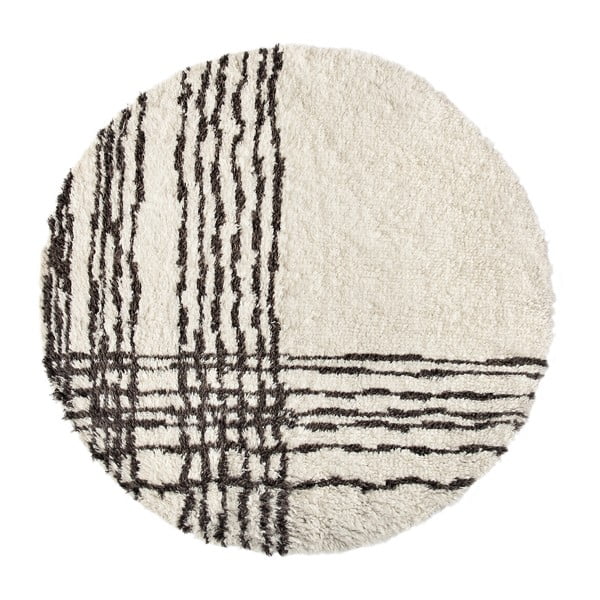 Vlněný koberec Linen Couture Eliseo, ⌀ 140 cm