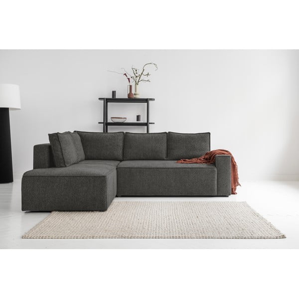 Antracitová rozkládací rohová pohovka (levý roh) Brave Dave – Miuform-image-1