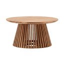 Konferenční stolek z teakového dřeva Kave Home Irune, ⌀ 80 cm